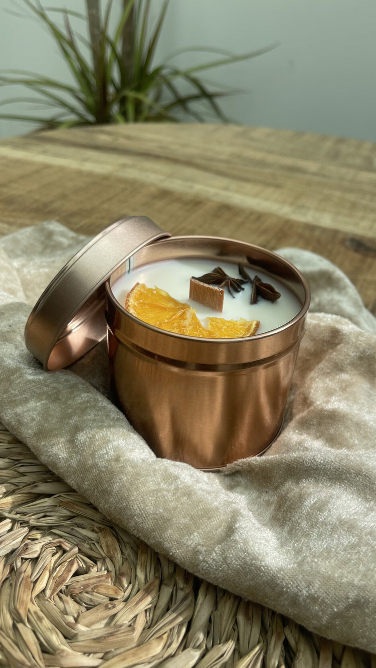 Imagen de Vela aroma canela y naranja.