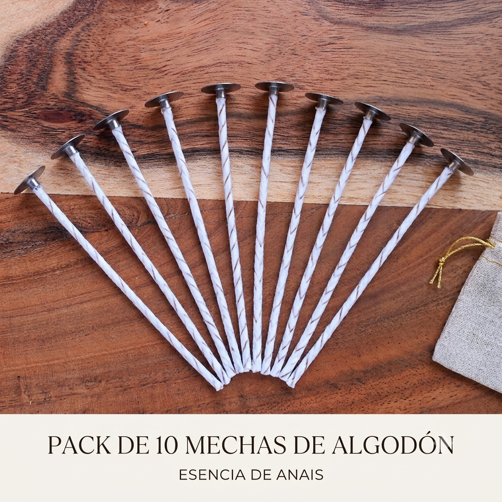 Mechas de algodón (pack 10)