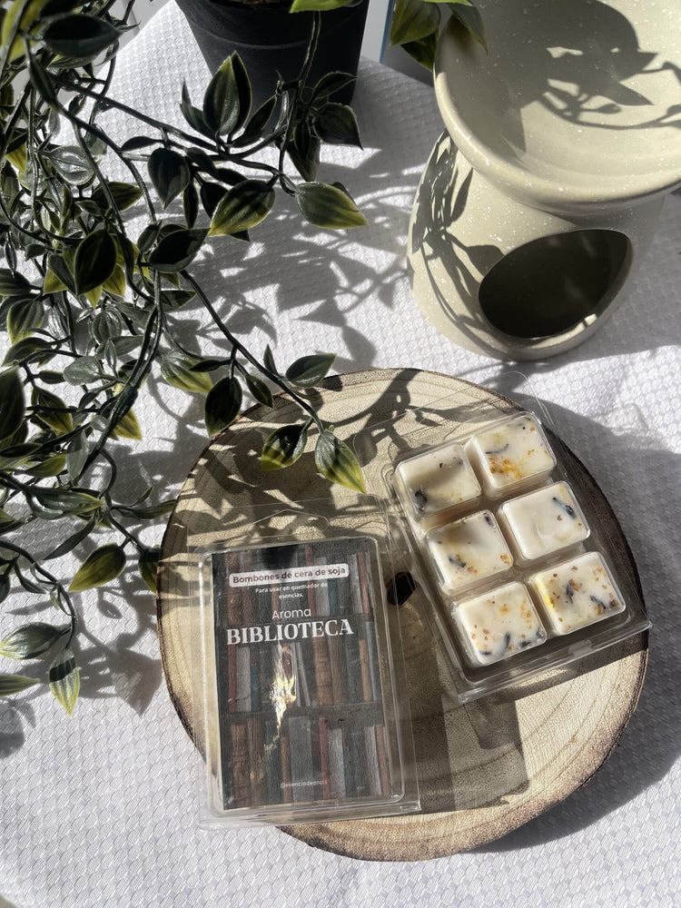 Imagen de Bombones de cera aroma biblioteca.